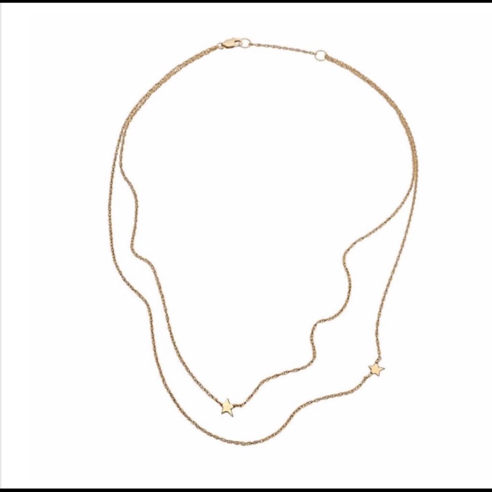 Jennifer Zeuner Star Double Necklace